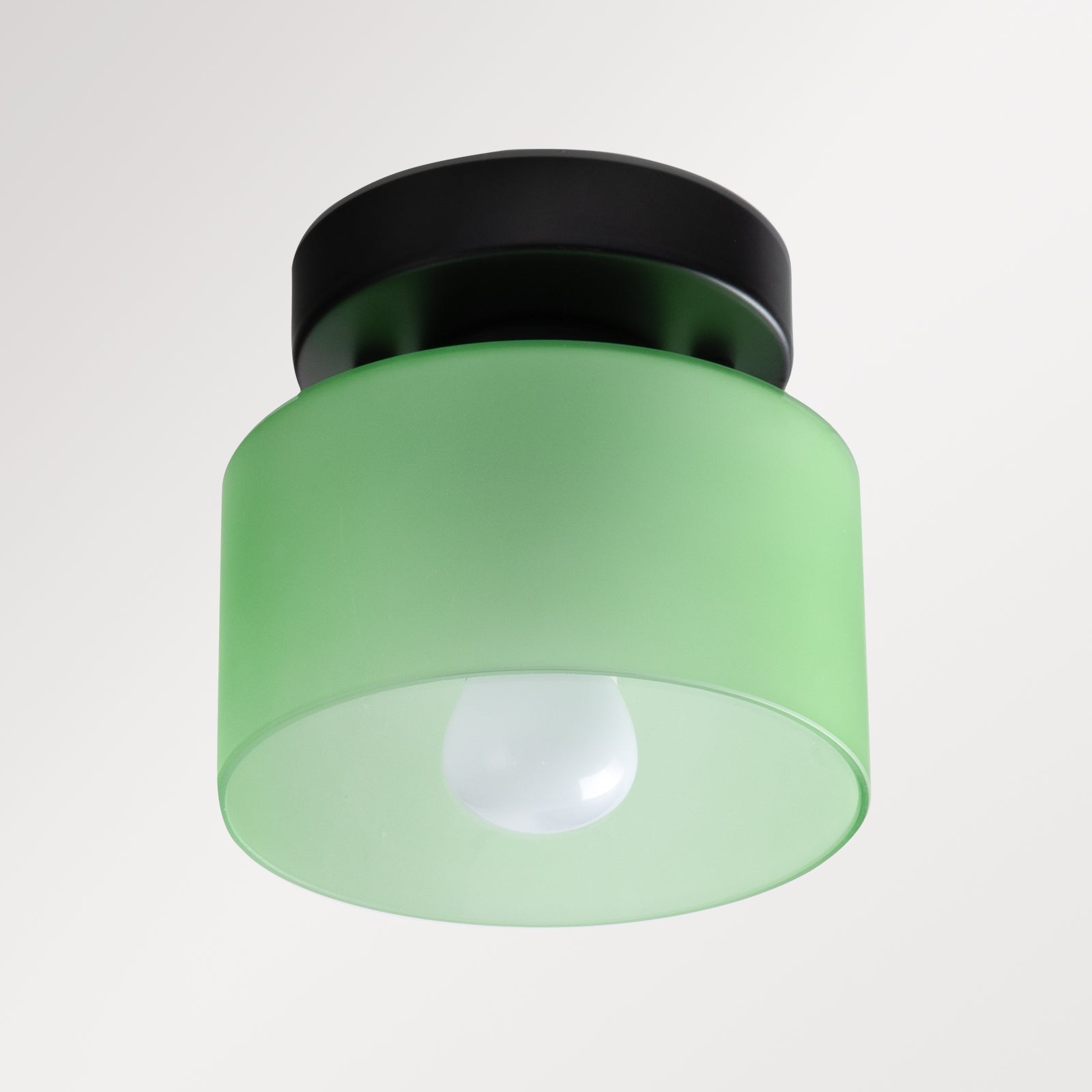 Bauhaus Glas Deckenleuchte - Minimalistische Mini Design Lampe für den Flur