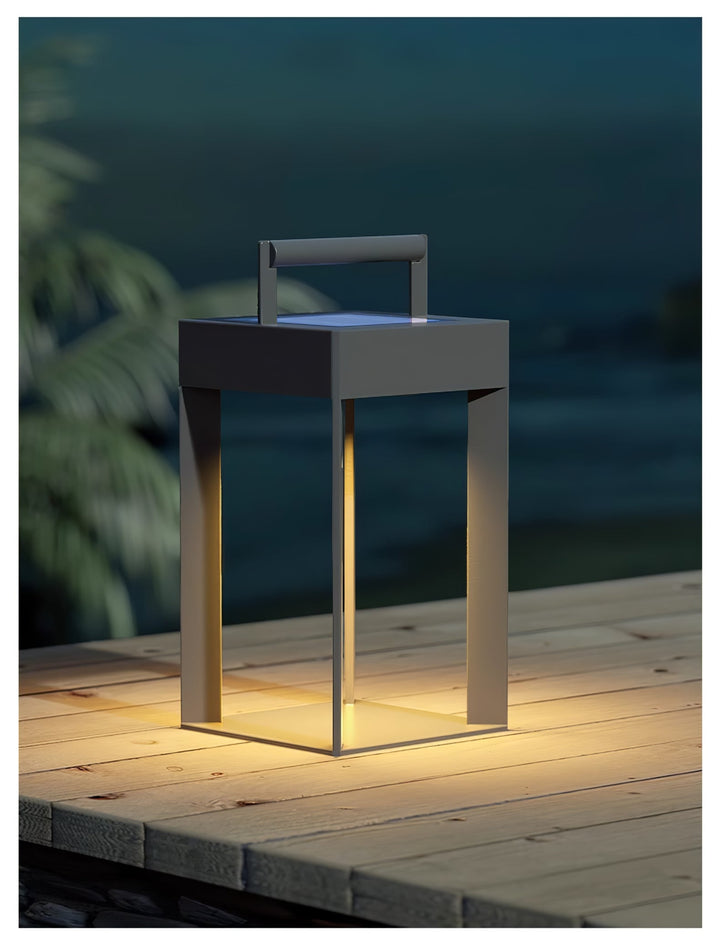Solarlaterne Außenlampe - Geometrisches LED-Licht für Garten &amp; Terrasse