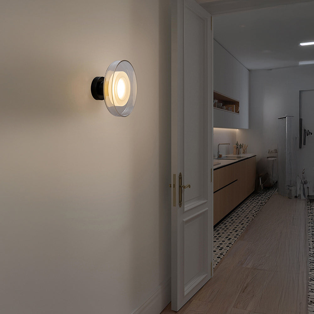Nordic Wall Sconce - Modern Glass Round LED Lighting