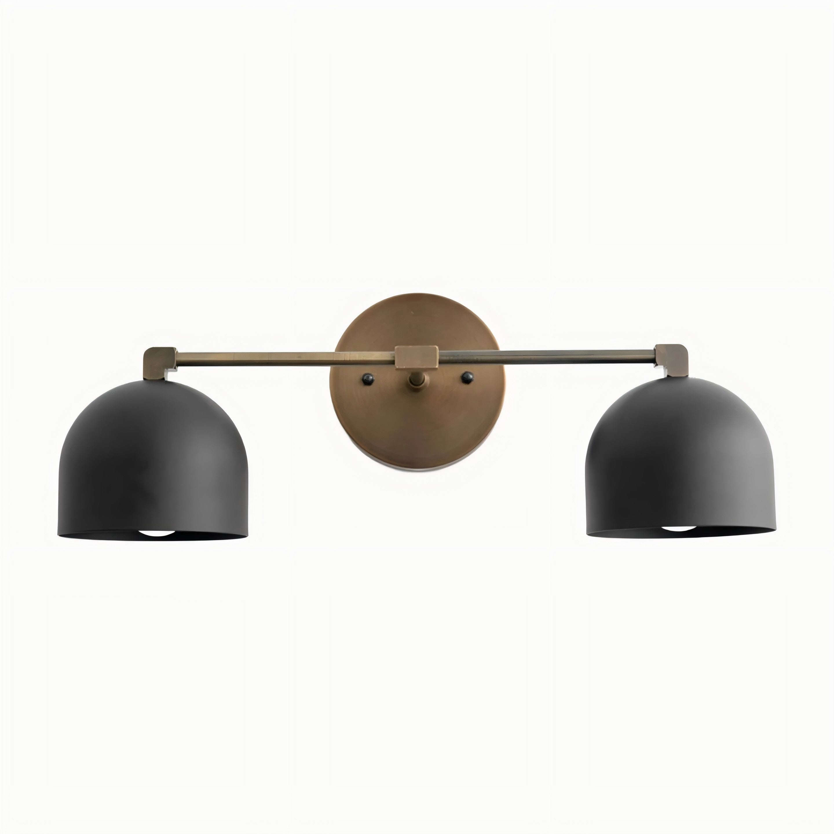 Metio Dome Mid-Century Deep Ball Schminklampe - Messing Wandleuchte