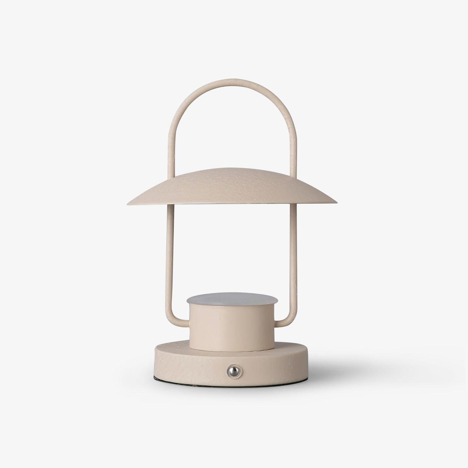 Tragbare Tischlampe – Metalllampe mit eingebautem Akku für das Wohnzimmer
