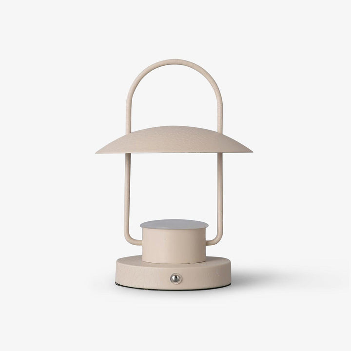 Tragbare Tischlampe – Metalllampe mit eingebautem Akku für das Wohnzimmer