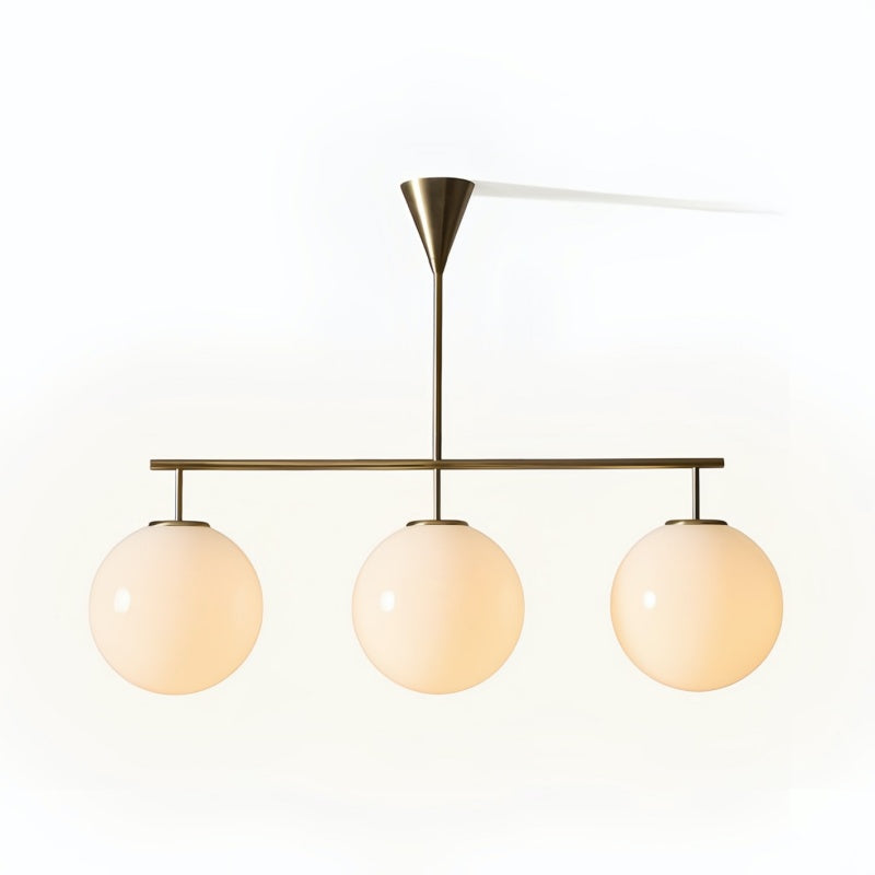 Ulvara Chandelie Linear Cluster Glass Globe Design - Contemporary Elegance