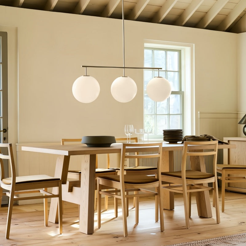 Ulvara Kronleuchter, lineares Cluster-Glaskugel-Design – zeitgenössische Eleganz