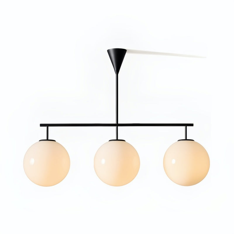 Ulvara Chandelie Linear Cluster Glass Globe Design - Contemporary Elegance