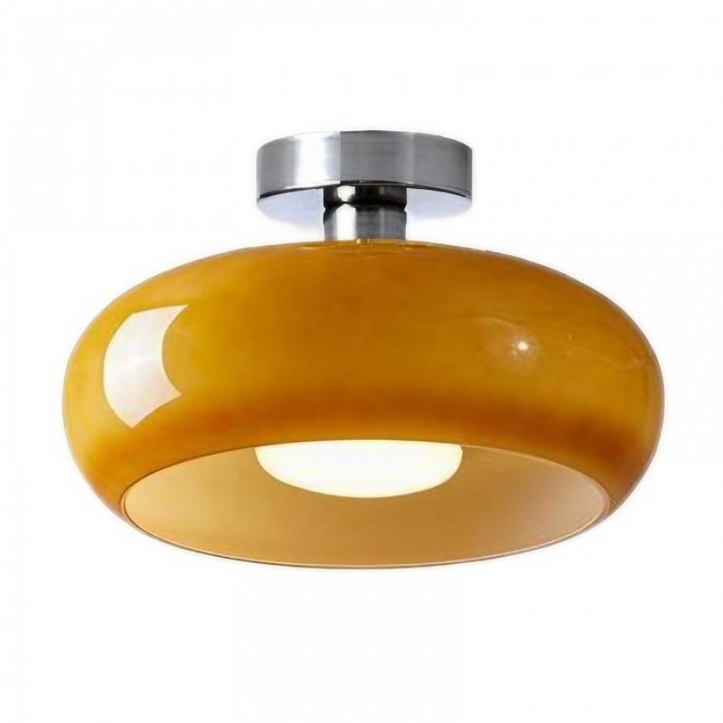 Bauhaus Brass Disc Vintage Ceiling Lamp