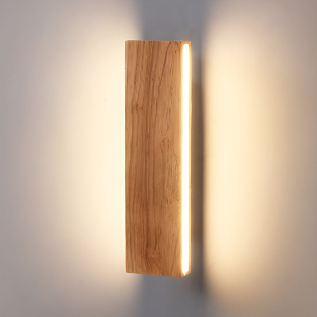 Modern Wood Wall Light - Rotatable Fixture for Dining Room