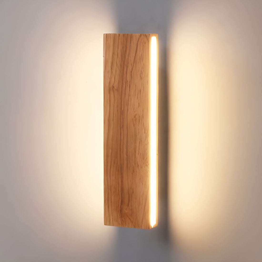 Modern Wood Wall Light - Rotatable Fixture for Dining Room