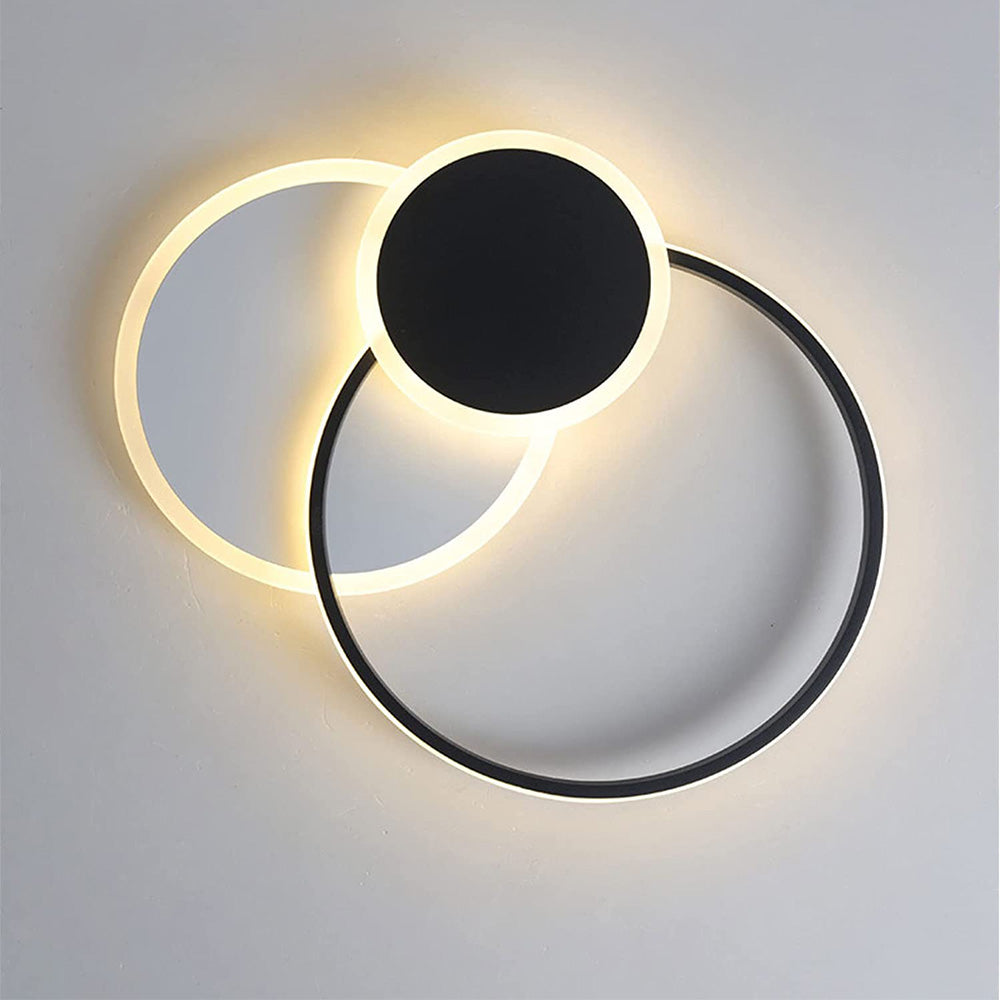 LED Flush Mount Ceiling Lamp - Elegant Acrylic Bedroom Light Fixture