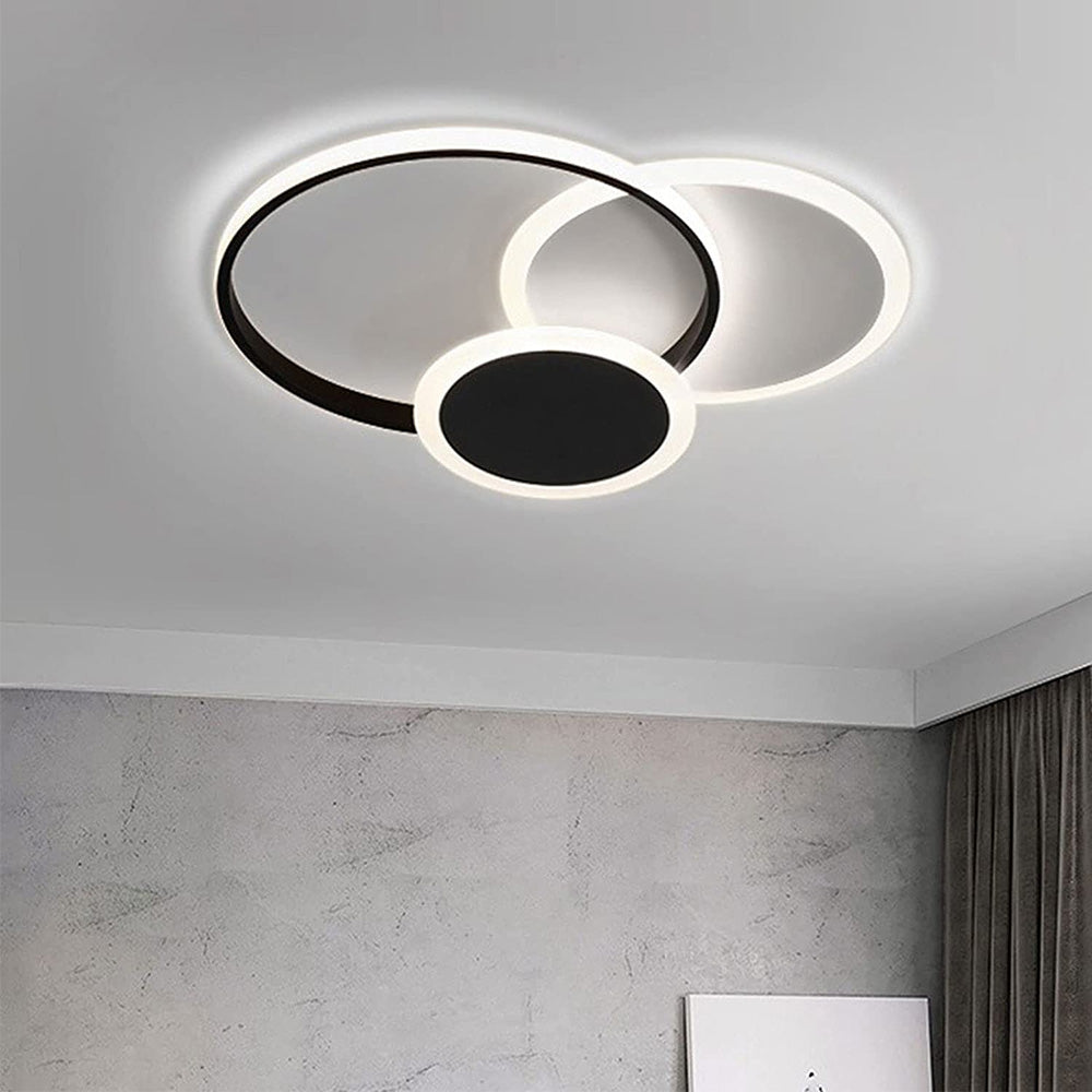 LED Flush Mount Ceiling Lamp - Elegant Acrylic Bedroom Light Fixture