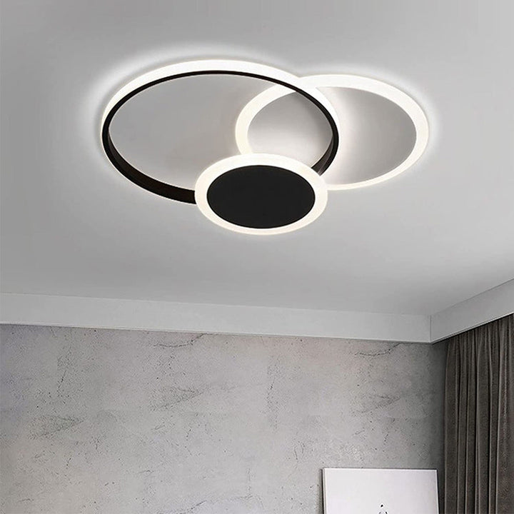 LED Flush Mount Ceiling Lamp - Elegant Acrylic Bedroom Light Fixture