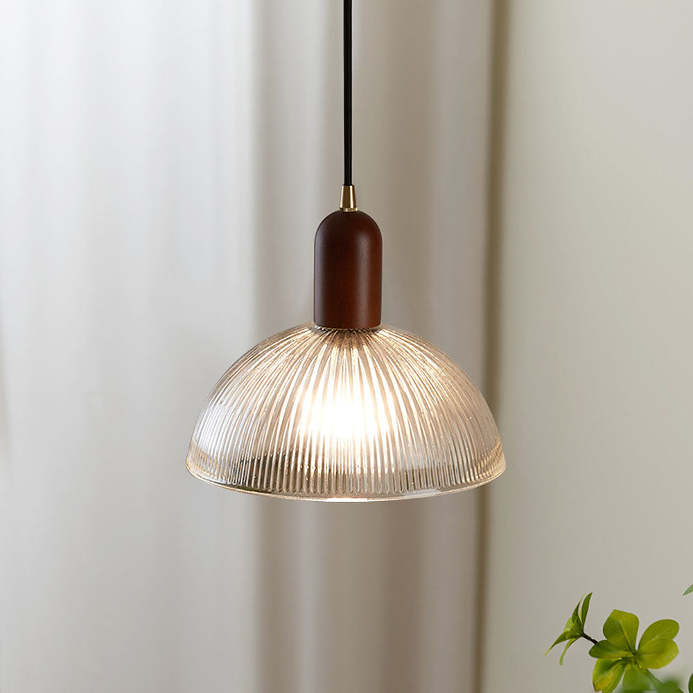 Wabi-Sabi Pendant Light - Clear Glass Bedroom Lighting Modern