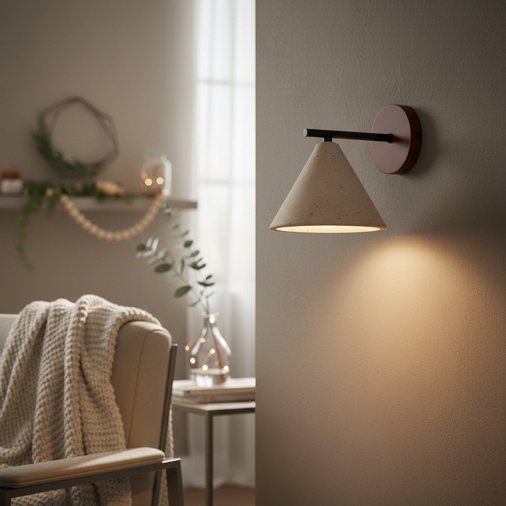 Travira Wall Light Natural Travertine Texture Accent – Modern Wall Light for Hallways and Bathrooms