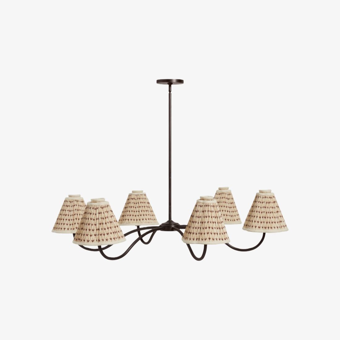 Florevian Modern Linen Pendant Lamp - Art-Inspired Statement Lighting for Dining Space
