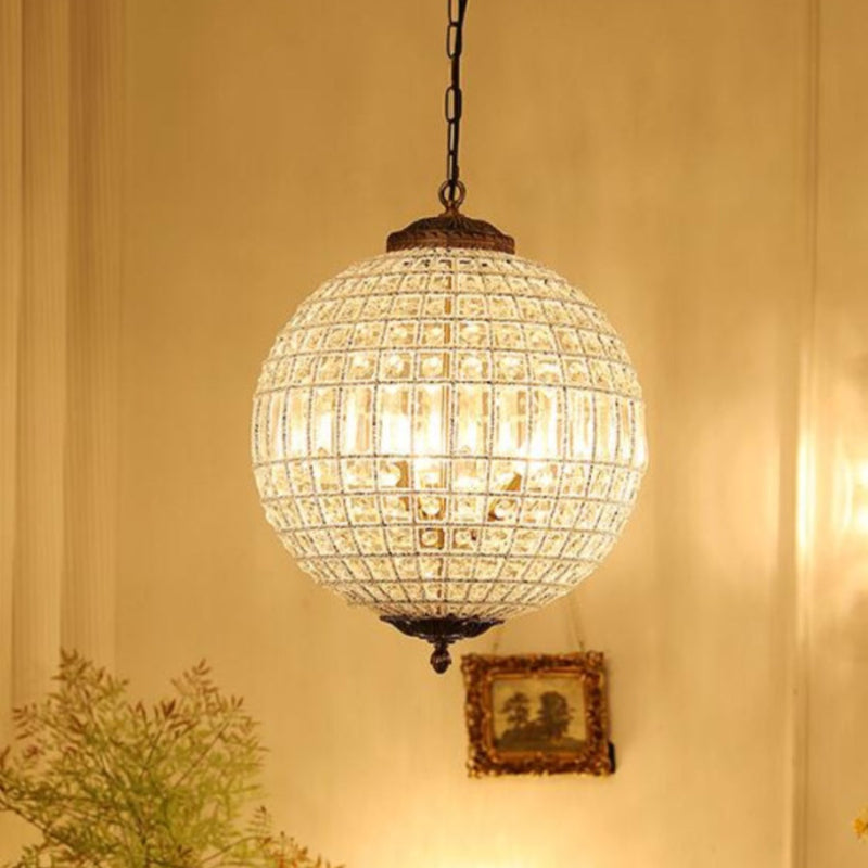 Einzigartiger Vintage-Kronleuchter mit Juwelenkugeln