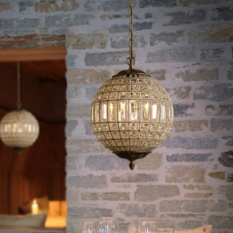 Einzigartiger Vintage-Kronleuchter mit Juwelenkugeln