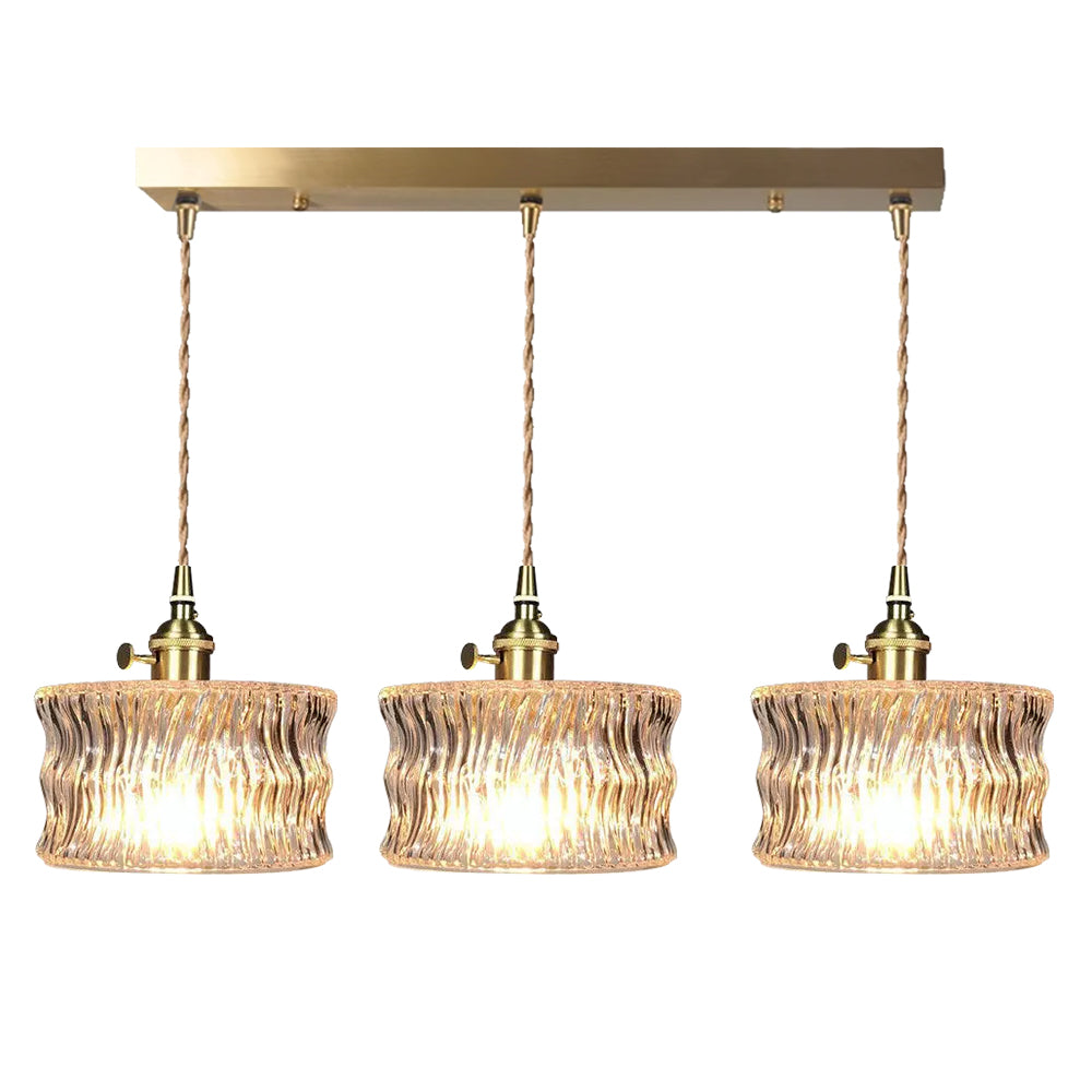 Modern Glass Shade Pendant Fixture - Classy Light for Dining Living