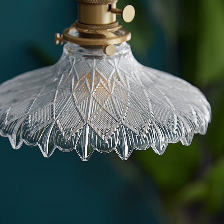 Small Glass Pendant Light - Modern Kitchen Island Lighting Minimalist