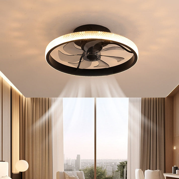 Dimmable LED Ceiling Fan – Modern Hardware Light for Home Interiors