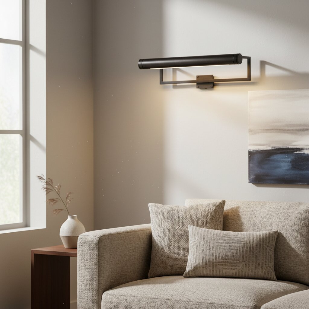 Aurix Picture Light – Sleek Slim Design Wall Lamp Metal Finish for Living Rooms & Galleries