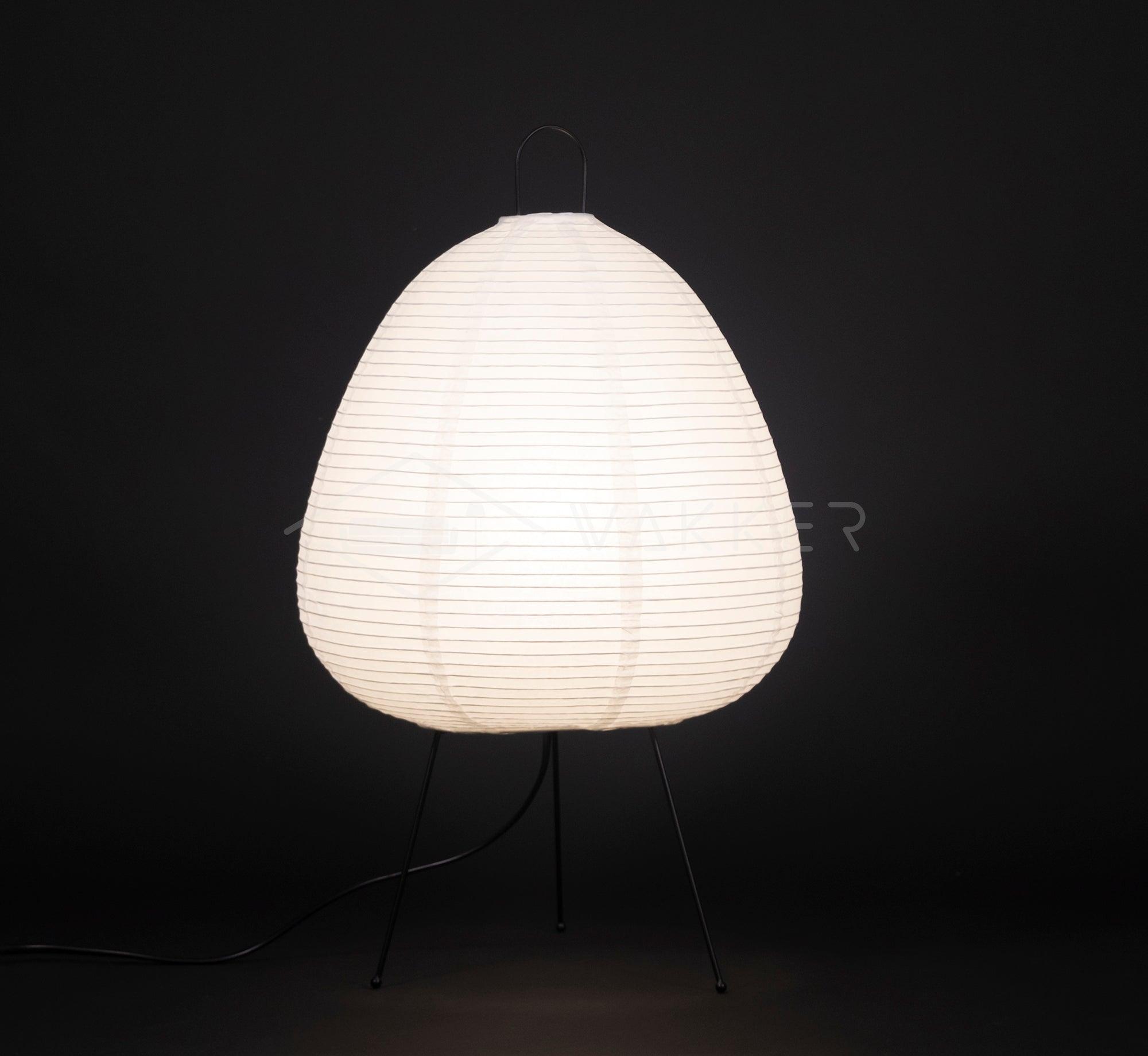 Japanese-Inspired Paper Table Lamp - Mulberry Paper Lamp for Bedroom