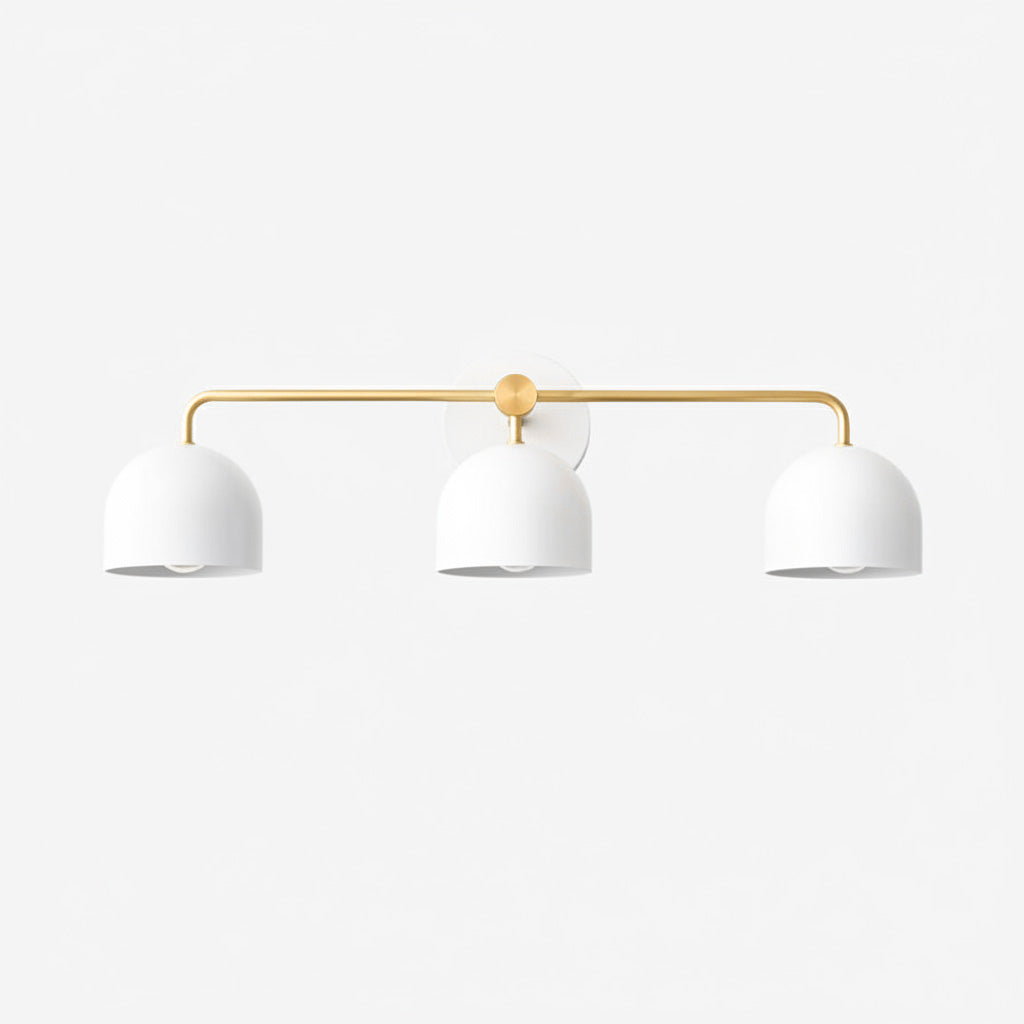 Metio Dome Farmhouse Vanity Wall Light Colorful Metal Sconce