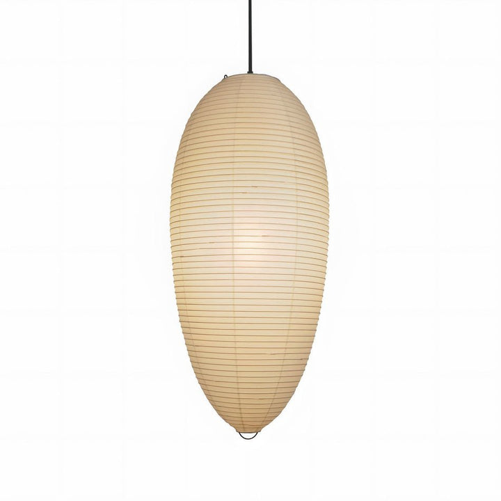 Washi-Papier-Pendelleuchte – Warmes Kastanienlicht für elegante Innenräume