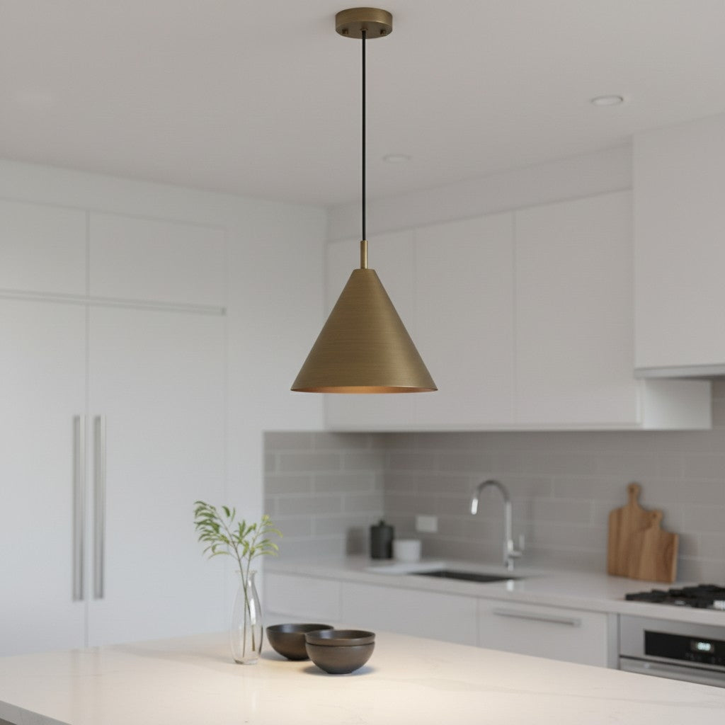 Oricone Pendant Light – Classic and Chic Design With Bronze or Brass Finish Perfect for Dining or Living Room