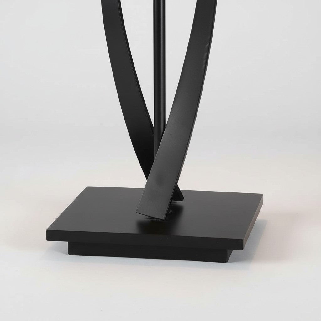 TF Allanton Tapered Table Lamp - Vintage Geometric Glass for Bedside and Study
