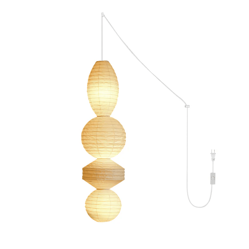 Lantern Series Pendant Lamp - Layered Xuan Paper Lamp for Dining Room