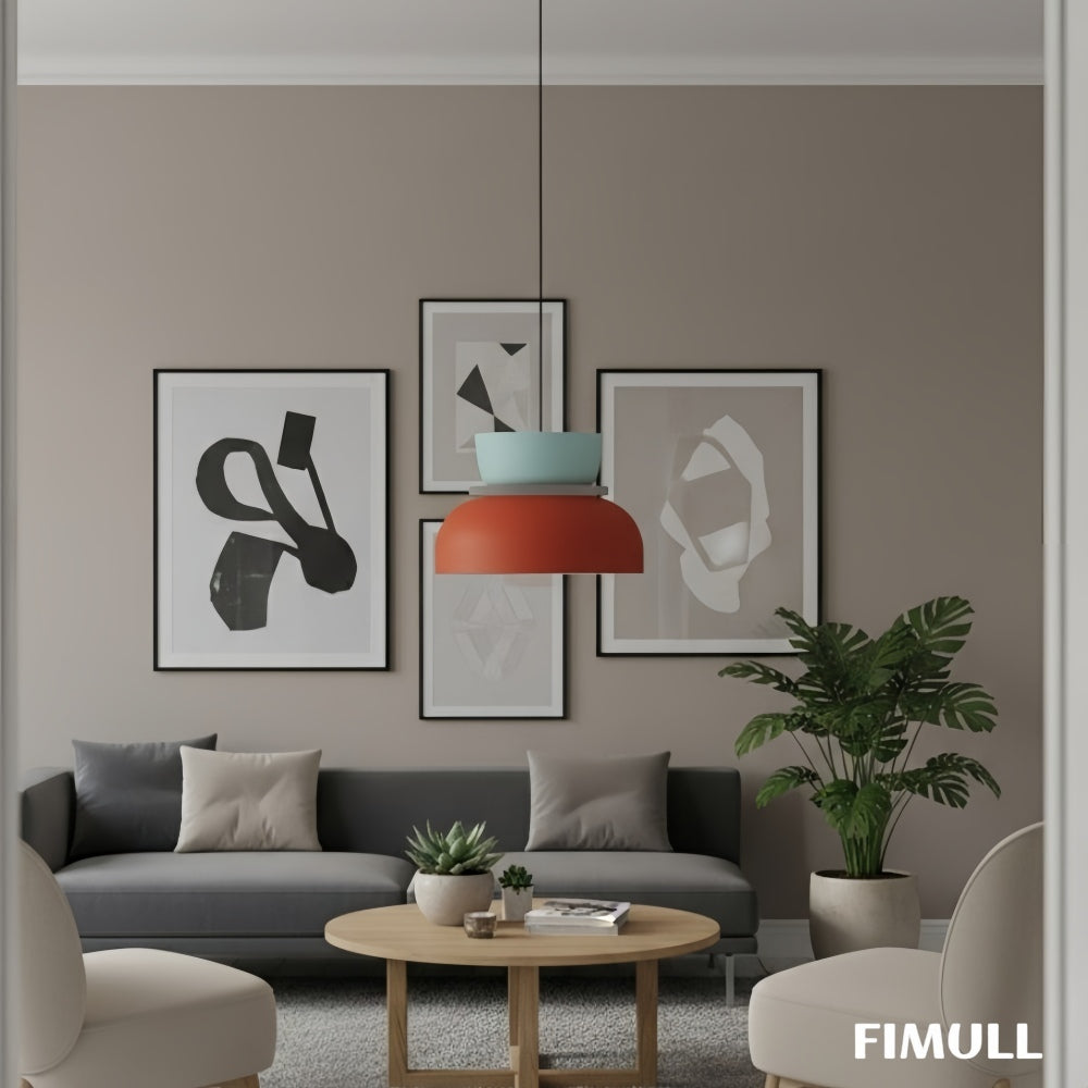 Nolor Colorful Bowl Shade Pendant Lamp – Contemporary Kitchen Lighting
