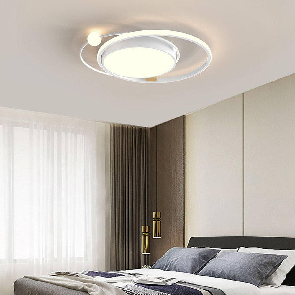 Modern Round LED Ceiling Light – Minimalist Fixture for Living Spaces