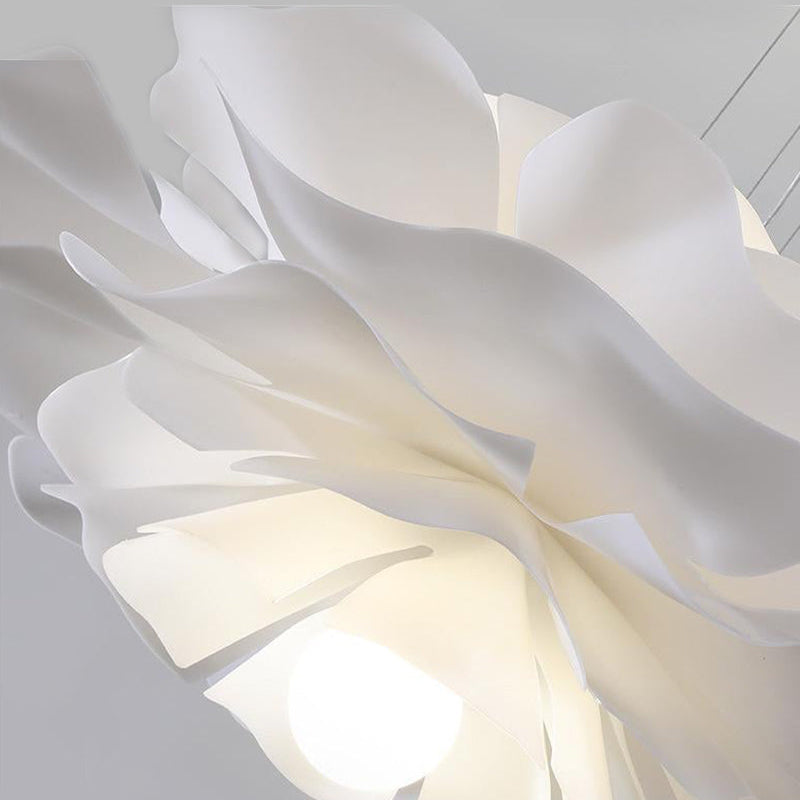 Nordic White Lotus Flower Pendant Light