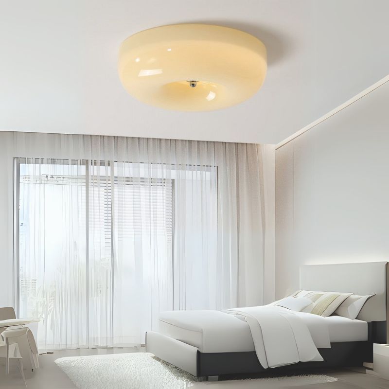 Milky Glass Vintage Art Deco Ceiling Light