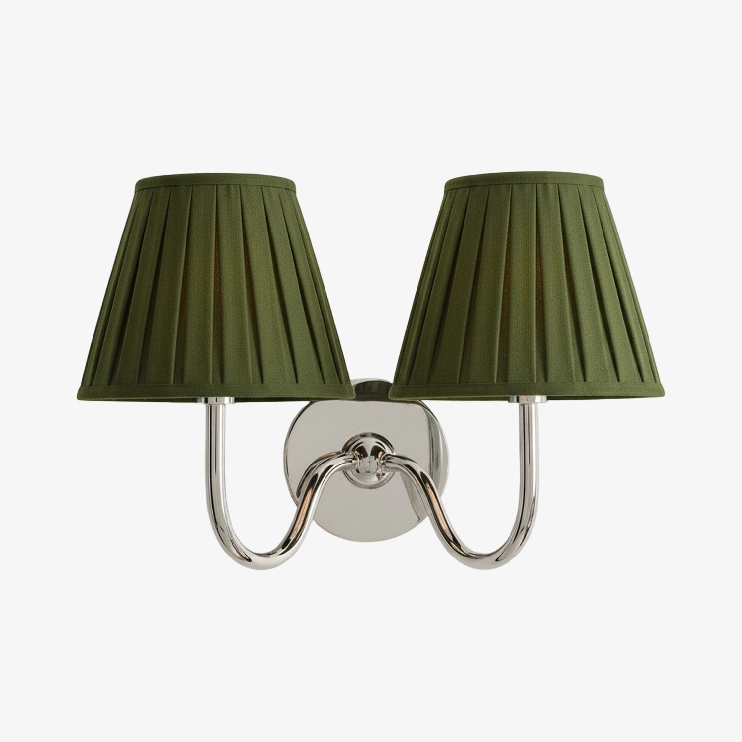 Luvora Vintage Pleated Shade Wall Lamp - Modern Brass Linen Wall Lighting