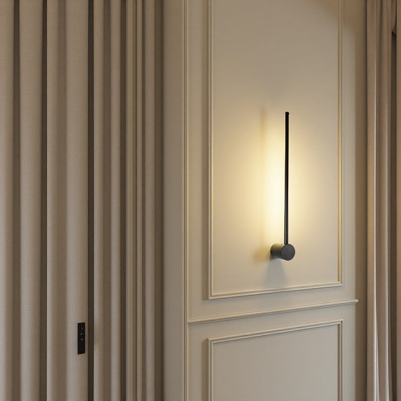 Tube Schwarze lineare drehbare Wandleuchte