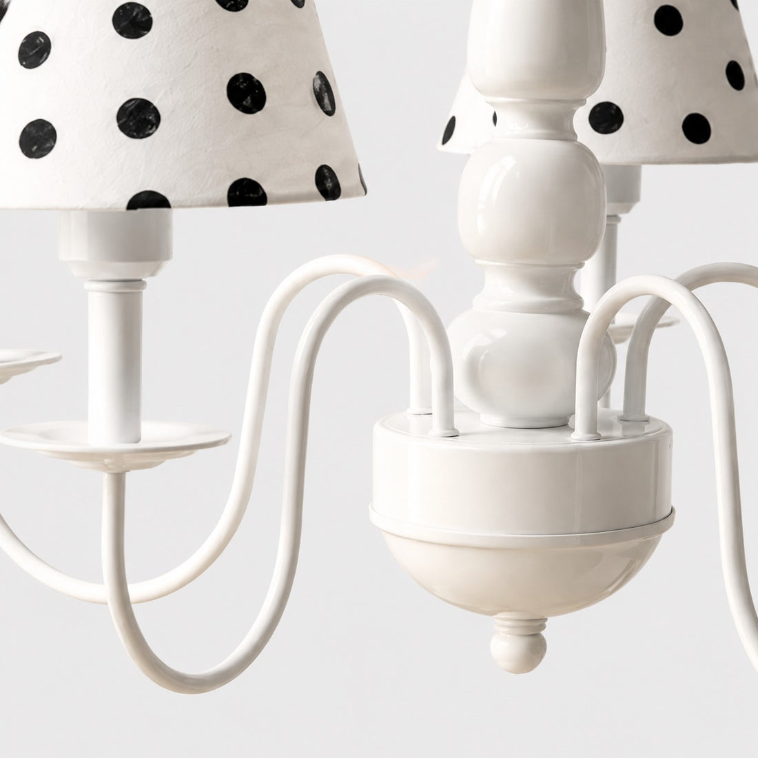 Colorful Fabric Shade 5-Light Chandelier