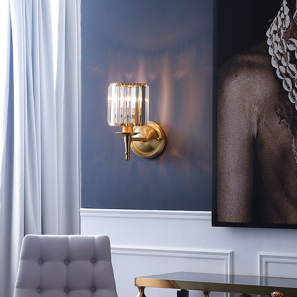 Vintage Luxury Crystal Wall Lamp