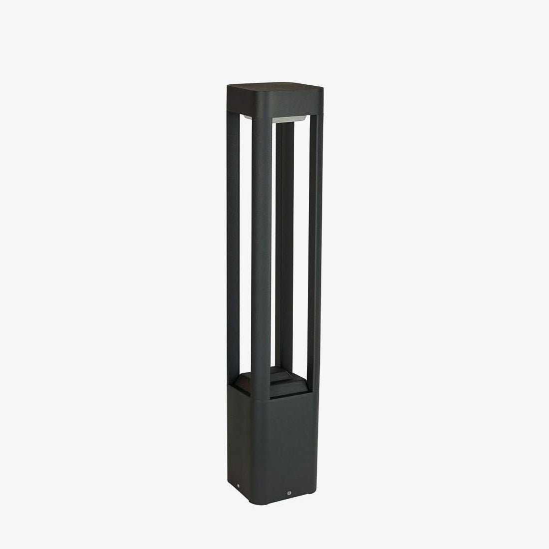 Rectangular Garden Bollard Light - Modern LED Lamp for Pathway