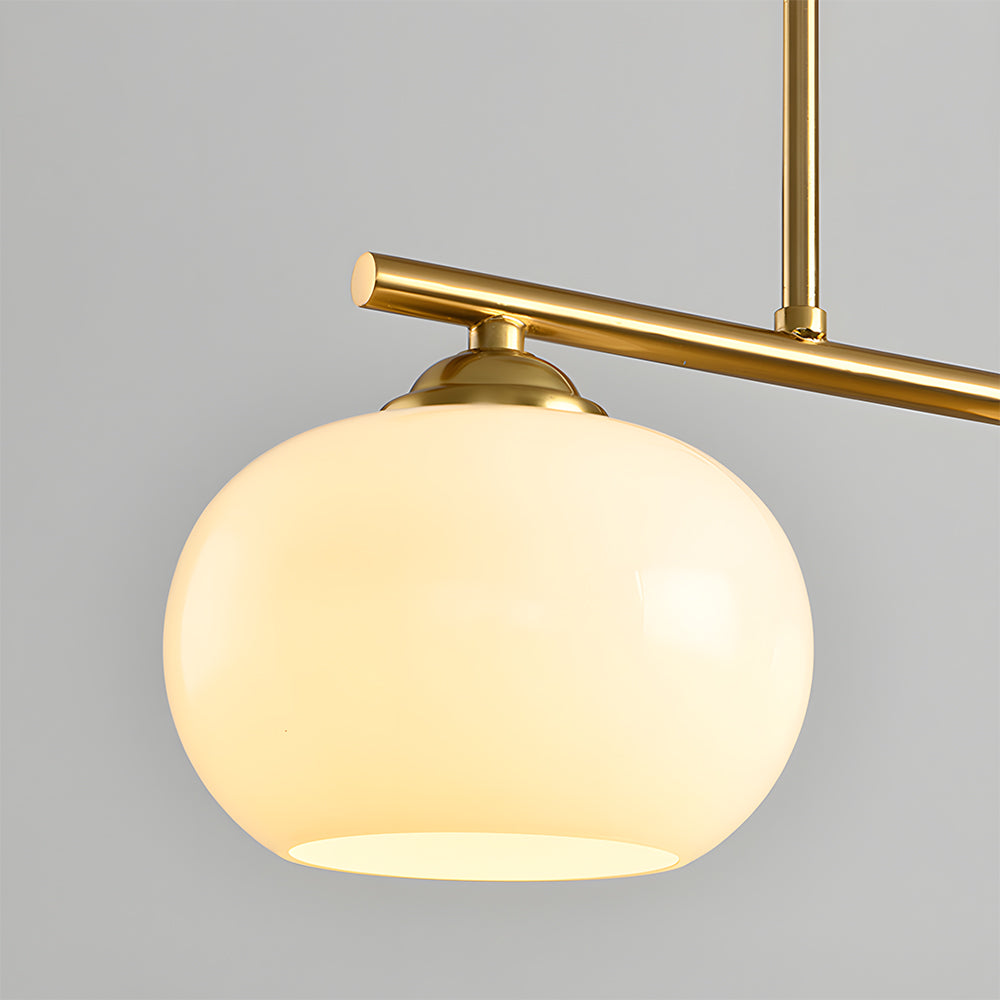 Verstellbare Pendelleuchte - Nordische Hängeleuchte aus Glas für den Esstisch