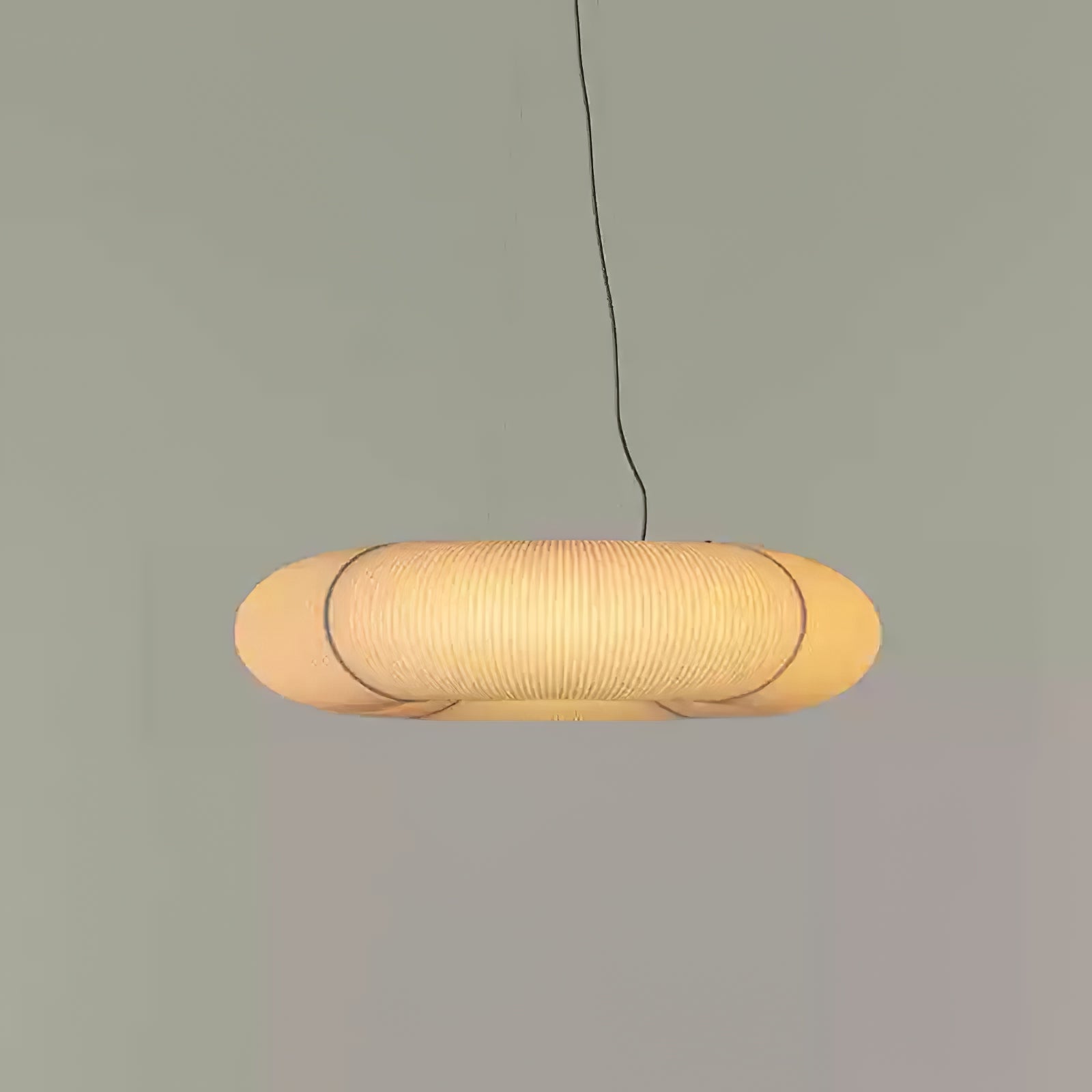 Mulberry Silk Pendant Lamp - Warm LED Lighting for Living Rooms