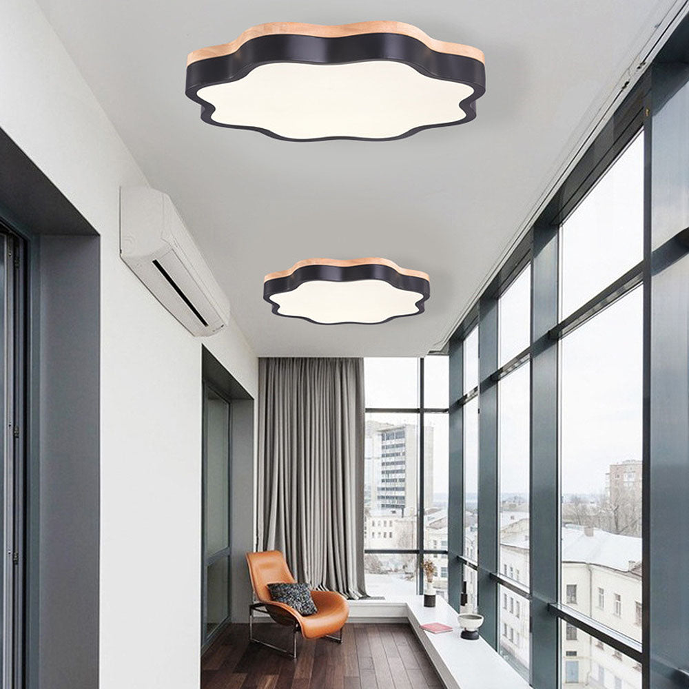 Flower LED Ceiling Light - Macaron Acrylic Fixture for Children's Room