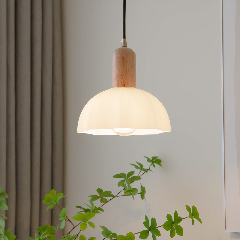 Retro Glass Pendant Light - Creative Bedroom Lighting Vintage