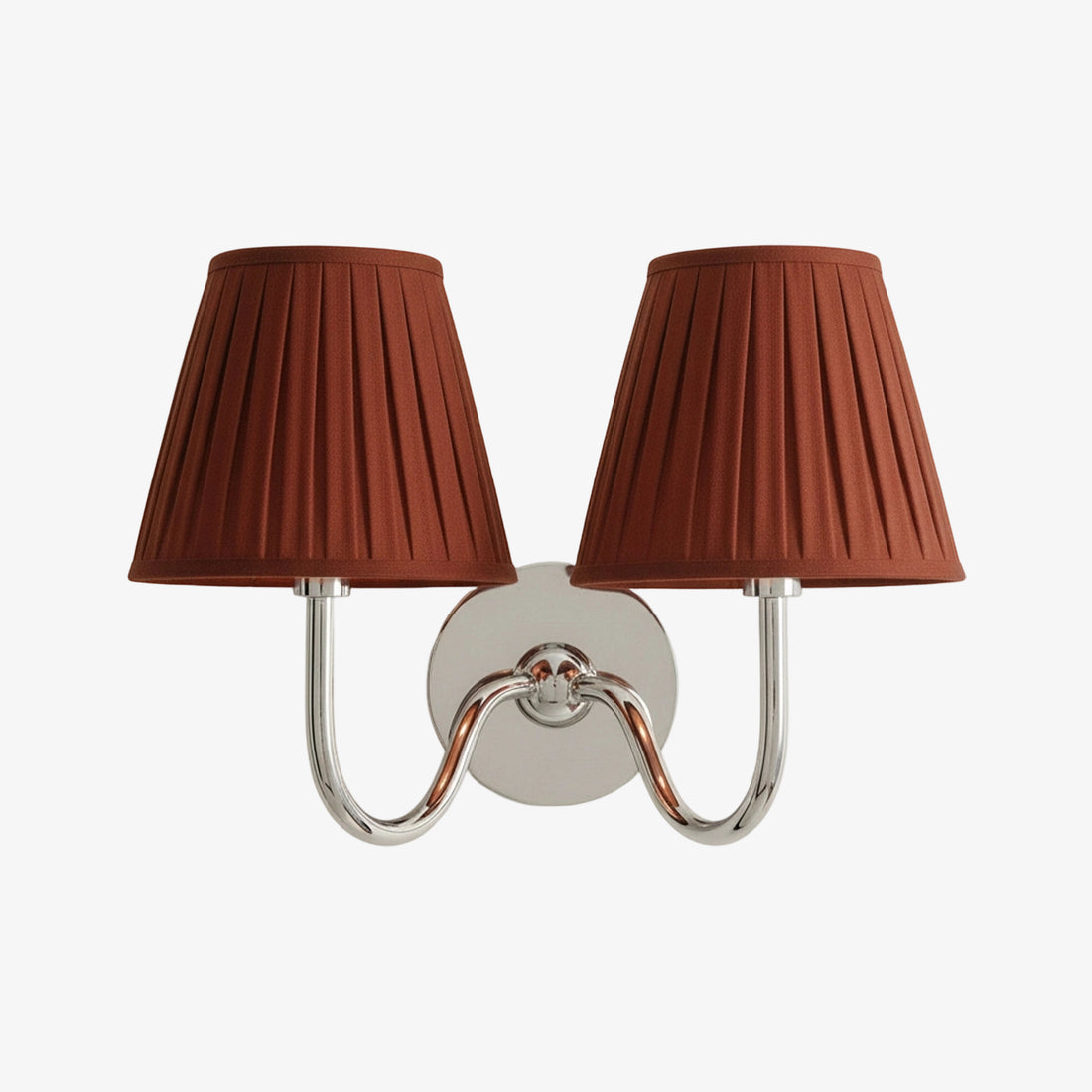 Luvora Vintage Pleated Shade Wall Lamp - Modern Brass Linen Wall Lighting