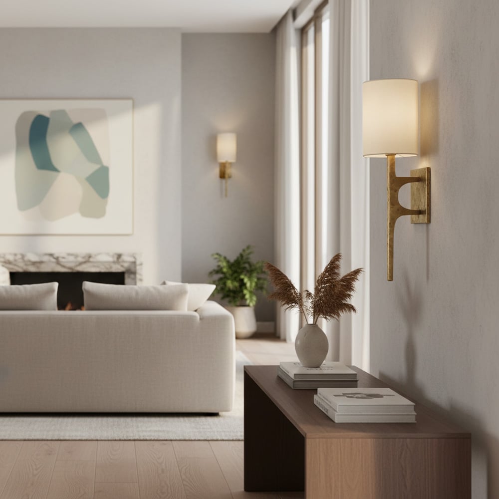 Texturoc Linear Wall Light - Modern Hammered Wall Sconce