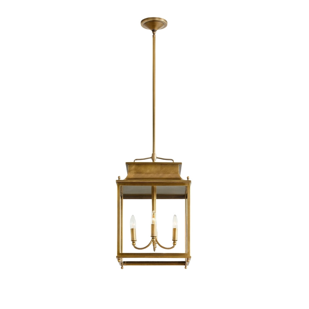 Yolvira Lantern Outdoor Pendant Light - Metal Modern Light for Porch