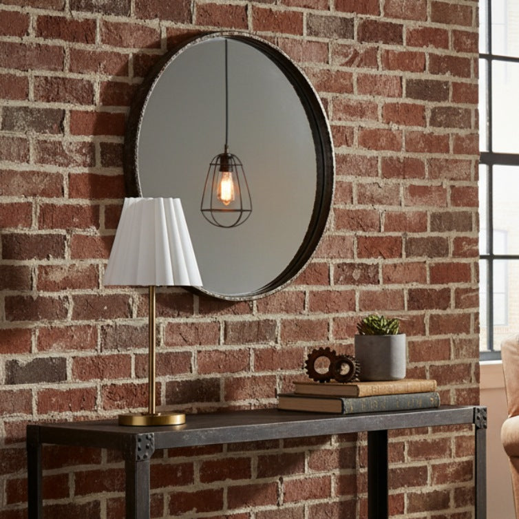 Ruffmeto Schlanke Tischleuchte im Übergangsstil – Skulpturale Schirmbeleuchtung für Wohnzimmer oder Schlafzimmer