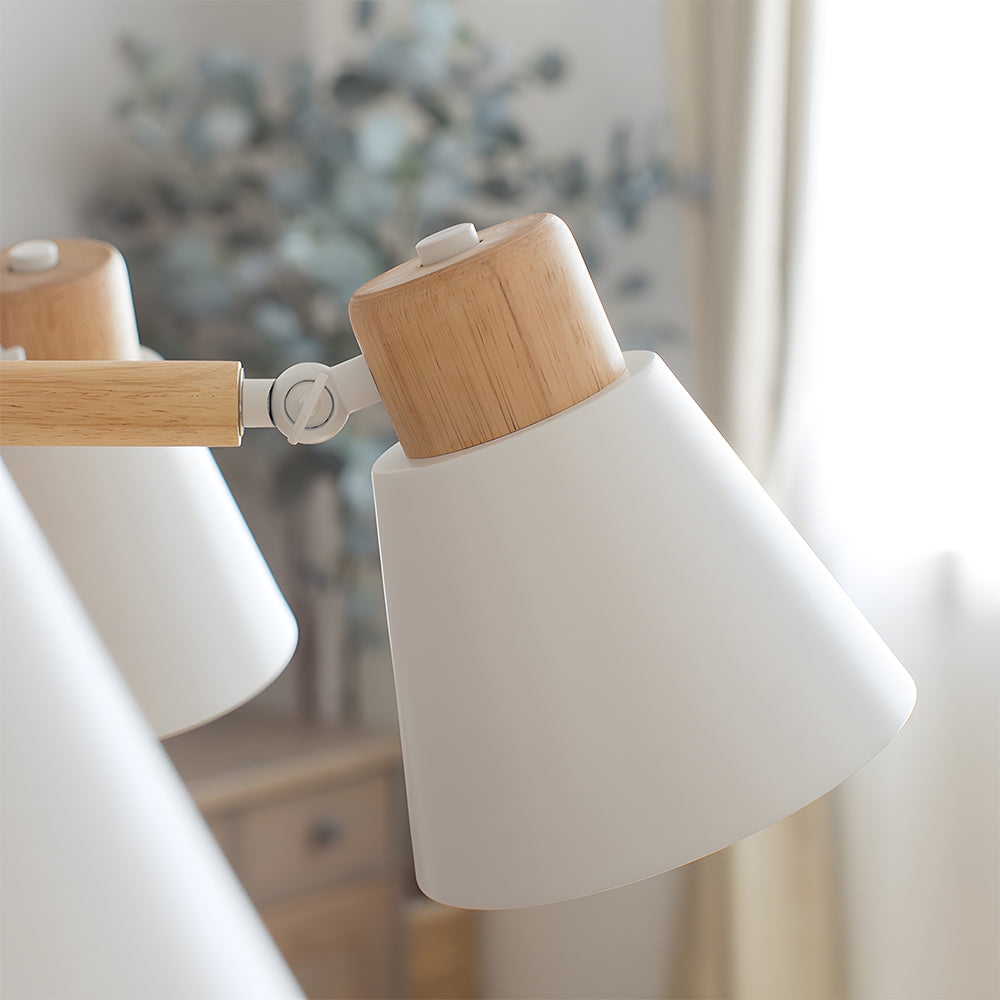 Wooden Ceiling Light - Flush Mount Living Room Lamp Natural