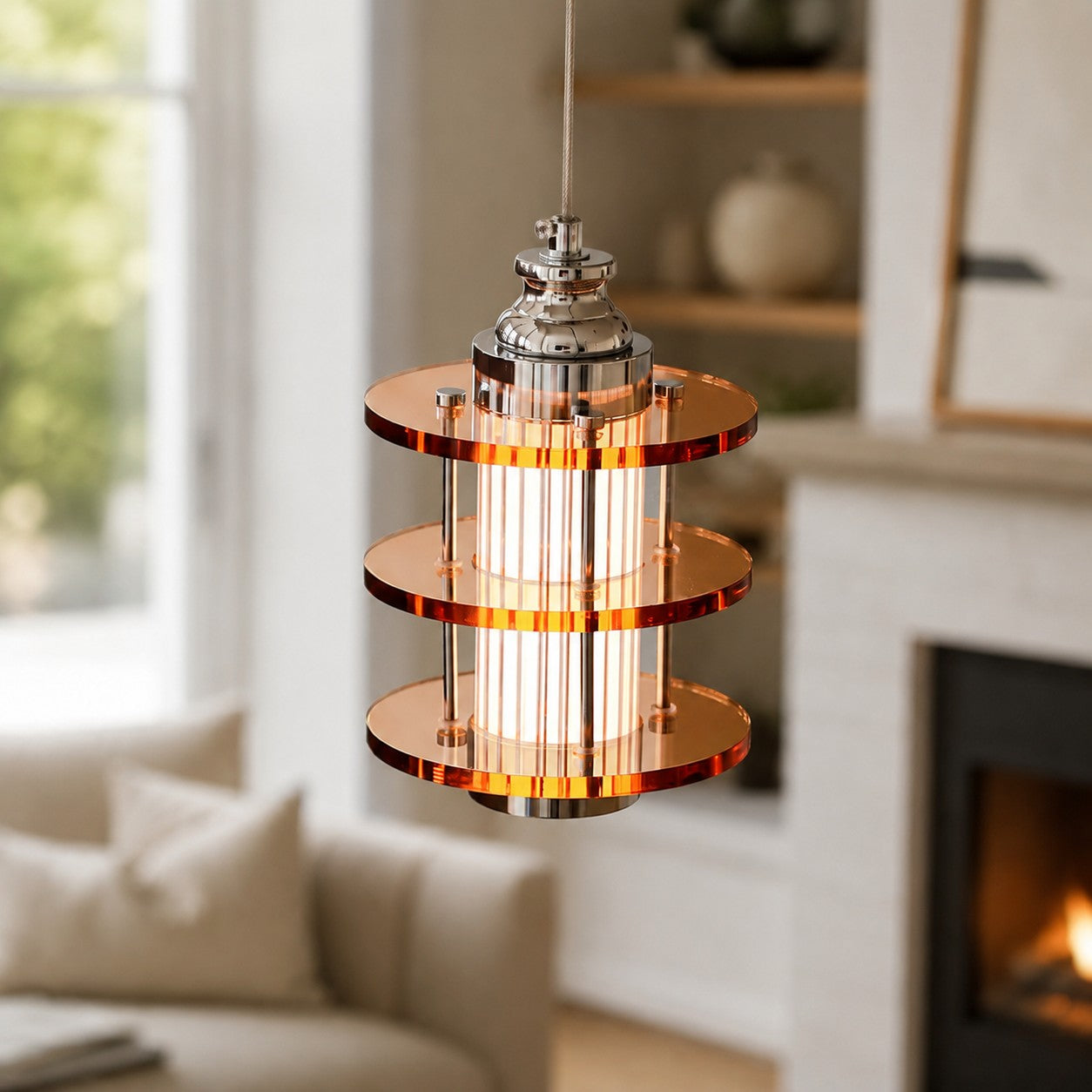 Bauhaus Acrylic LED Pendant Light