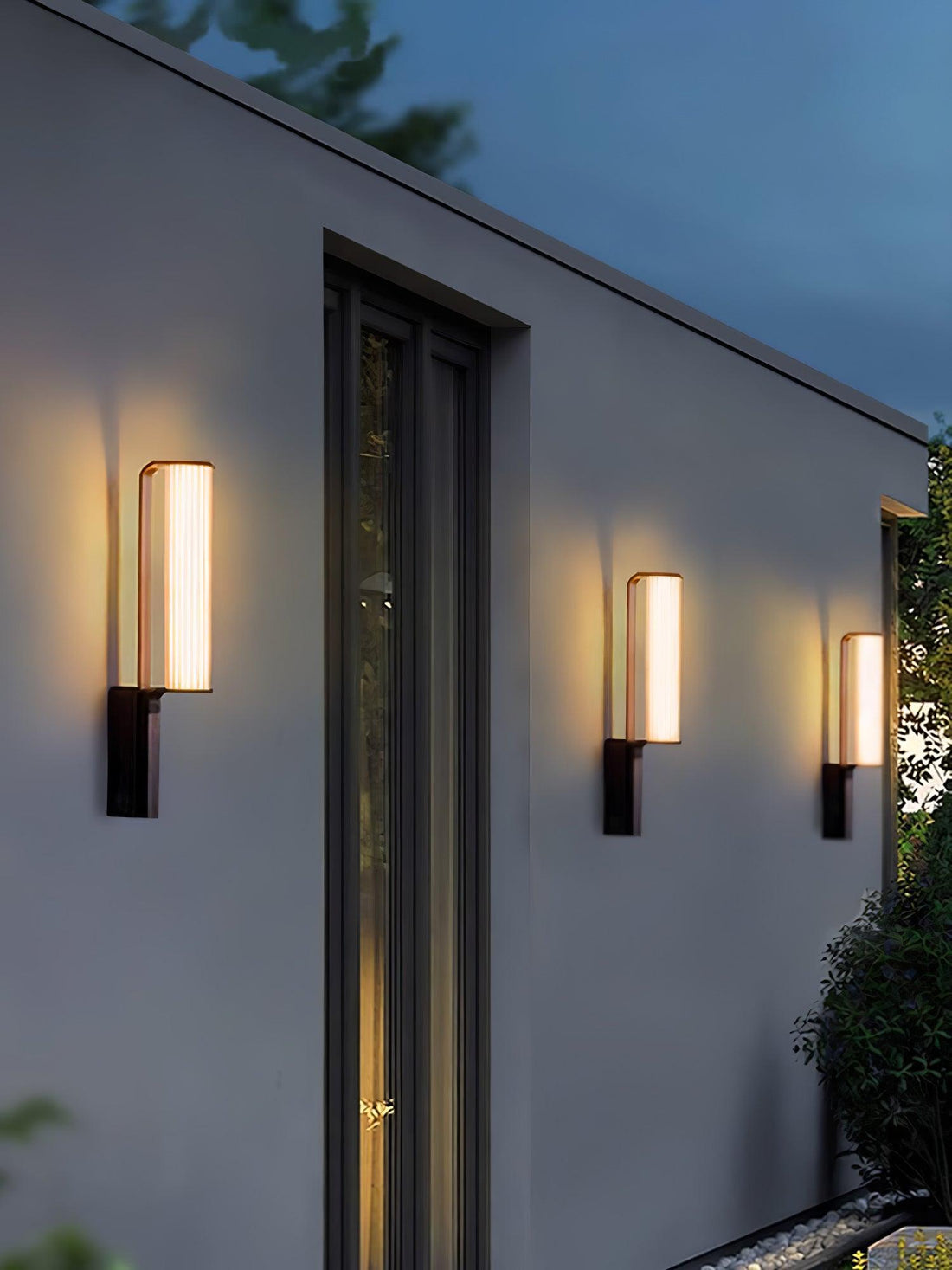 Outdoor Floor Lamp - Stainless Steel Acrylic Industrial Lighting